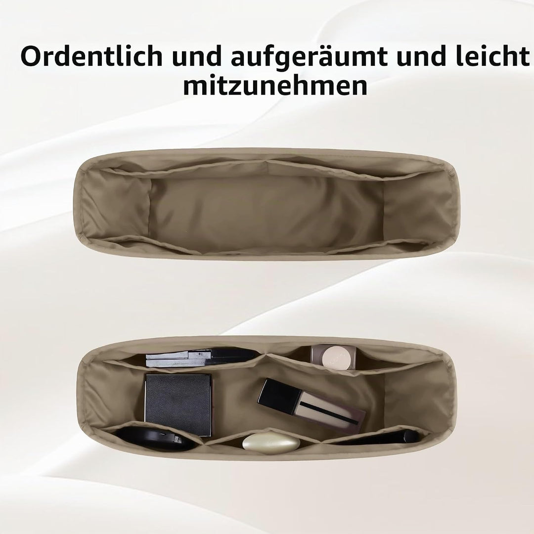 DGAZ Taschen Organizer Einsatz, Seide Innentasche für LV Neverfull PM/MM/GM, Leicht Taschenorganizer