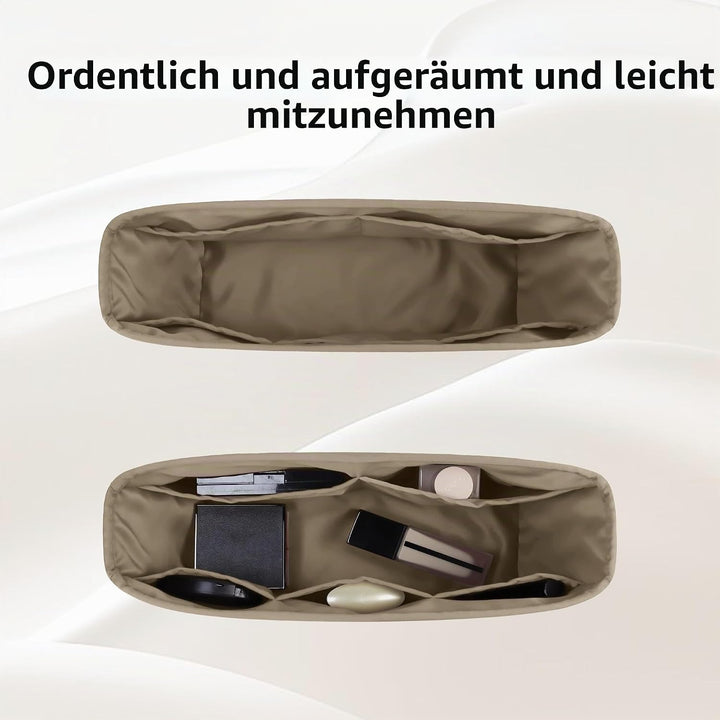 DGAZ Taschen Organizer Einsatz, Seide Innentasche für LV Neverfull PM/MM/GM, Leicht Taschenorganizer