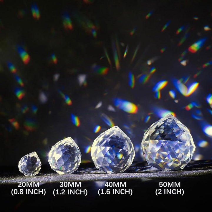 Crystalsuncatcher 20 mm/30 mm/40 mm klare Kristallkugel-Prismen, Kronleuchter, Lampen, Tropfen, häng