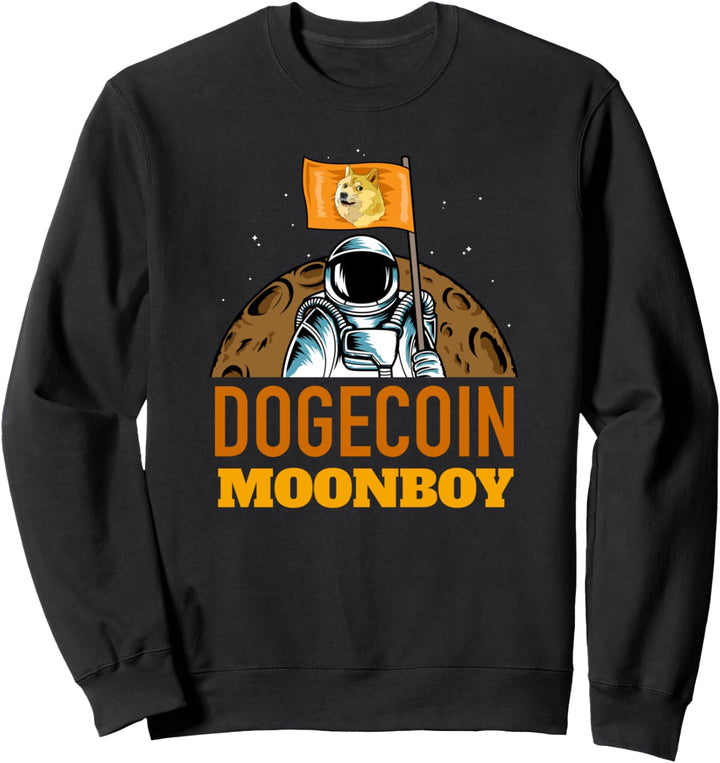 Dogecoin Moonboy - Kryptowährung und Dogecoin Sweatshirt