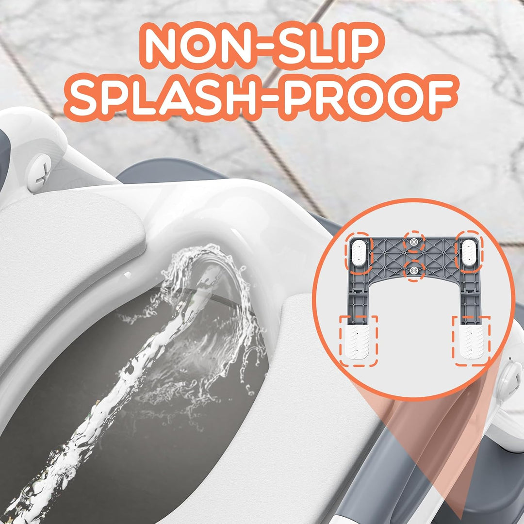 SKYROKU Toilettensitz 2 in 1 Toiletten Aufsatz für Kinder 2-7 Jahre Upgraded Stabil bis 90kg PP(BPA-
