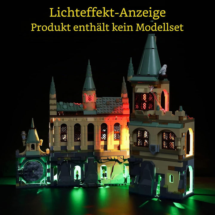 GEAMENT Licht-Set Kompatibel mit Lego Harry Potter Schloss Hogwarts Kammer (Hogwarts Chamber of Secr