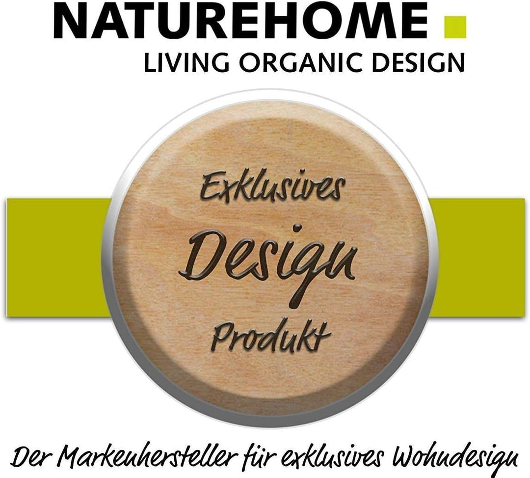 NATUREHOME Design Hocker Massivholz Nussbaum Natur geölt Sitzhocker Holz