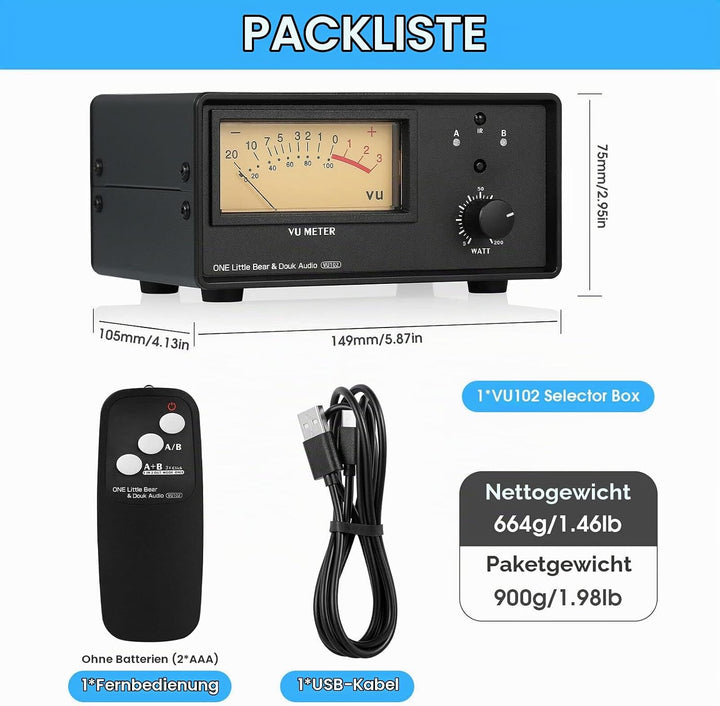 2-Wege Audio Selektor Verstärker/Lautsprecher Umschalter Switcher Box Splitter