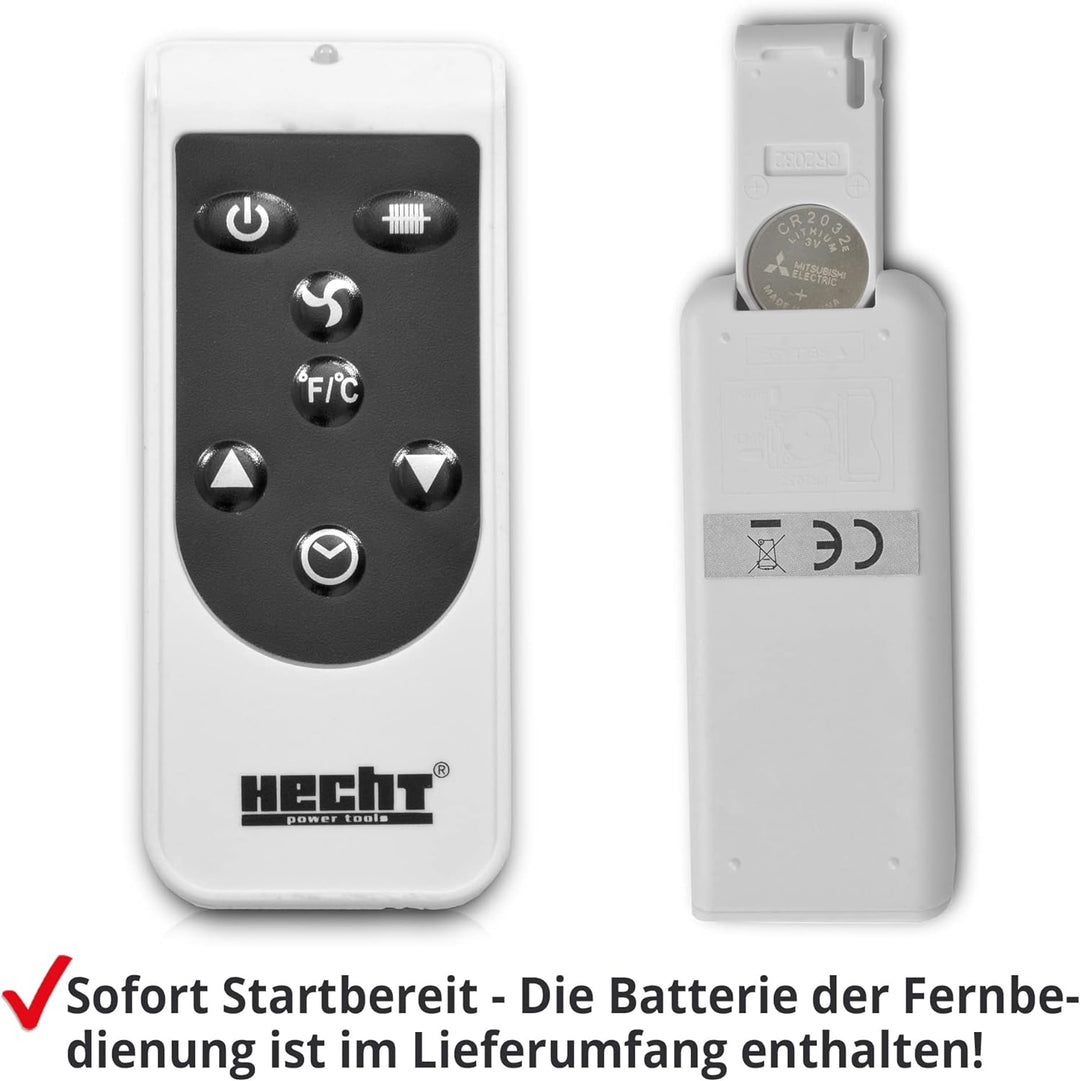 HECHT Elektroheizung (Brandneue Version) - Heizgerät für eine schnelle und wohlfühlende Wärme – Stro