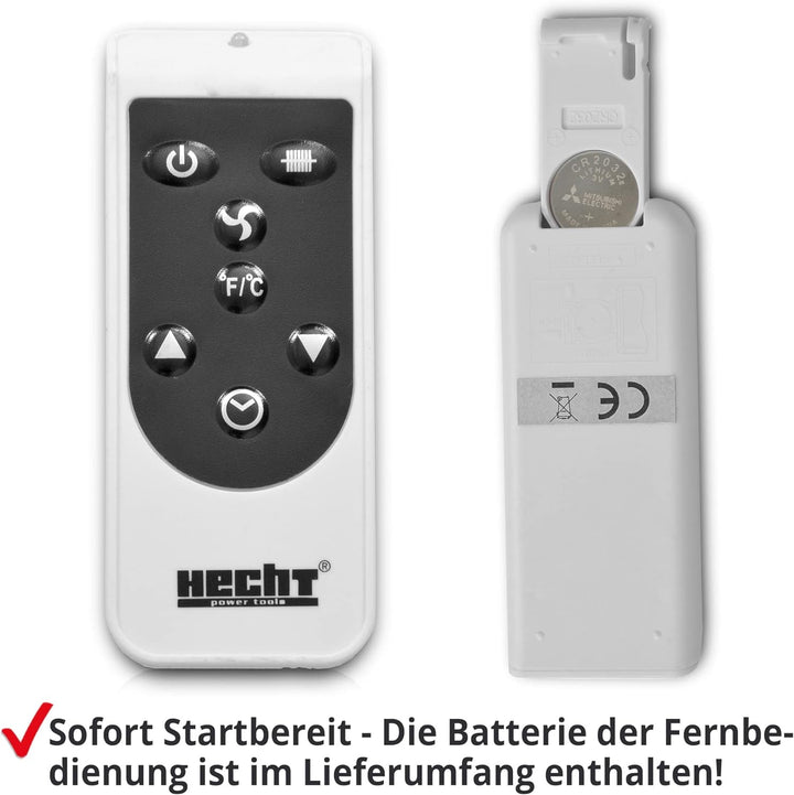 HECHT Elektroheizung (Brandneue Version) - Heizgerät für eine schnelle und wohlfühlende Wärme – Stro