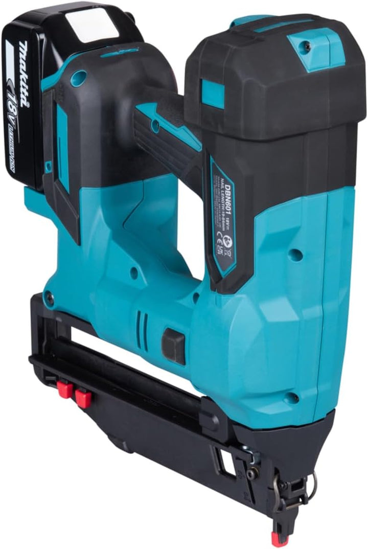 Makita DBN601ZJ 18 V Li-Ion LXT Bürstenloser Finishing-Nagler, Lieferung in einem Makpac-Etui, Batte