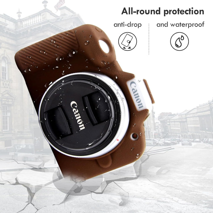 Rieibi EOS R50 Hülle, Frosted Silikon Schutzhülle für Canon EOS R50 EOSR50 Kamera, Leichte EOS R50 K