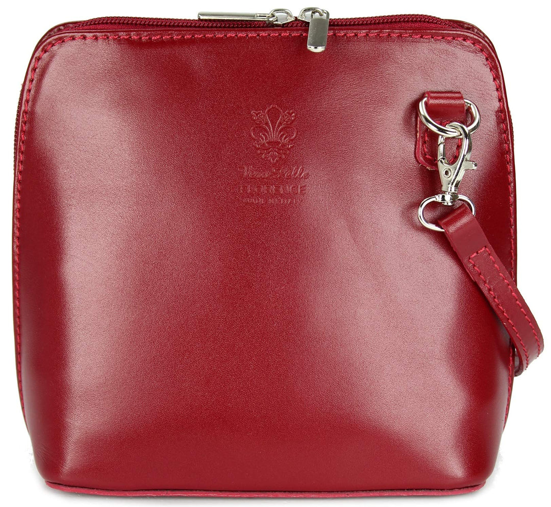 Belli italienische Ledertasche Damen Umhängetasche klein Handtasche Schultertasche Abendtasche in bo