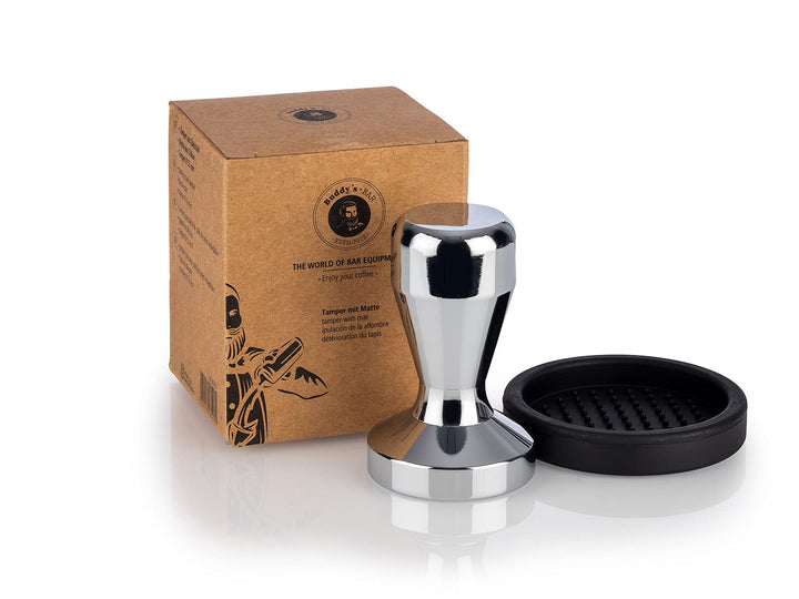 Barista Edition, Premium Tamper, Kaffeeverdichter Ø 51 mm Base, H: 8 cm, Kaffeemehlpresser, rostfrei