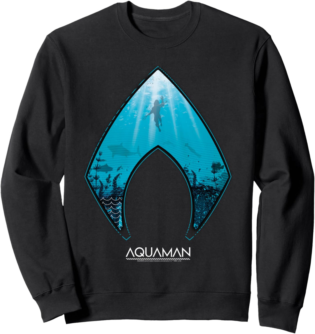 DC Comics Aquaman Ocean Logo Sweatshirt