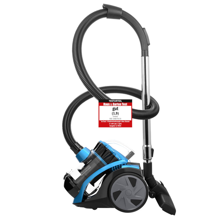 Emerio ECO Zyklon Staubsauger 900 Watt Leistung 2,0 Liter Staubbehälter 7m Aktionsradius HEPA Filter