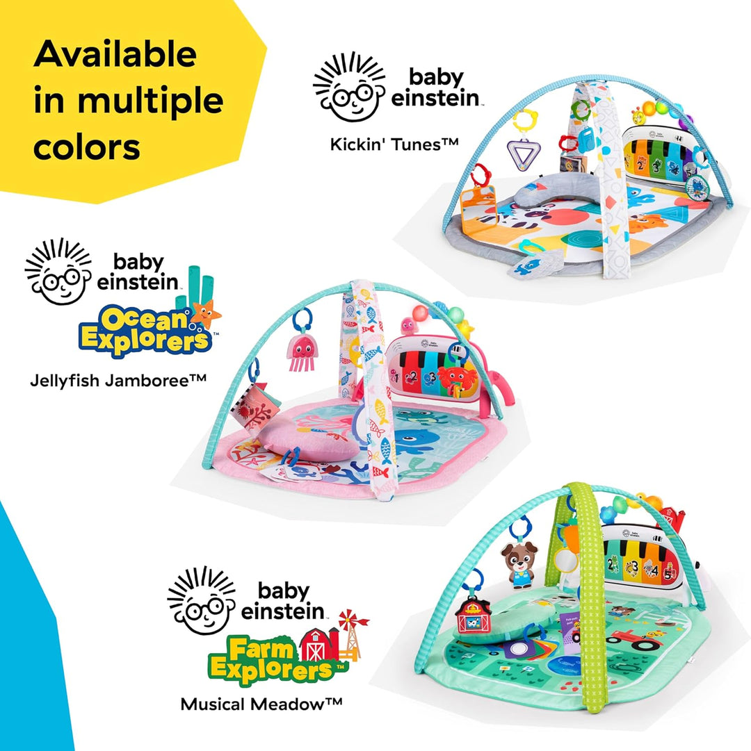 Baby Einstein Farm Explorers 4-in-1 Kickin' Tunes Musical Meadow Musik- & Sprachentdeckungs-Spielbog