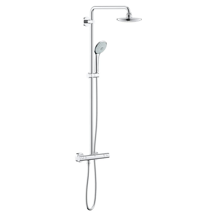 GROHE Euphoria System 180 - Duschsystem mit Thermostatbatterie (Wandmontage, Antikalk System, höhenv