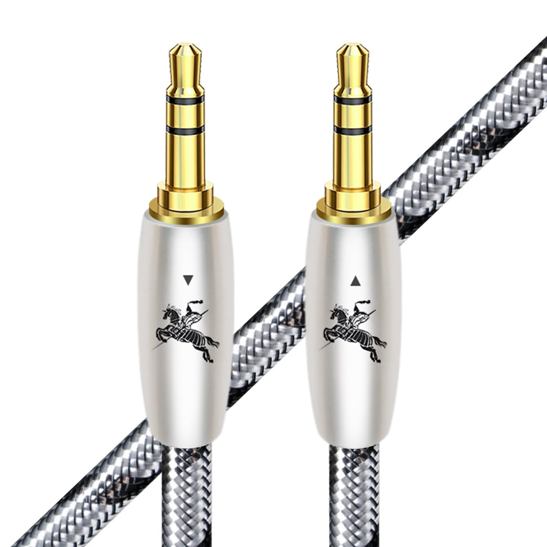 Impeto 3m AUX Kabel 3.5mm Audiokabel, Stereo Klinkenkabel, 6N OFC, Stecker auf Stecker, für Auto-Ste