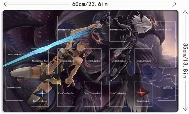 Mlikemat ZD014-437-A Spielmatte Darklord Ixchel, CCG TCG Sammelkartenspielmatte und kostenlose Tasch