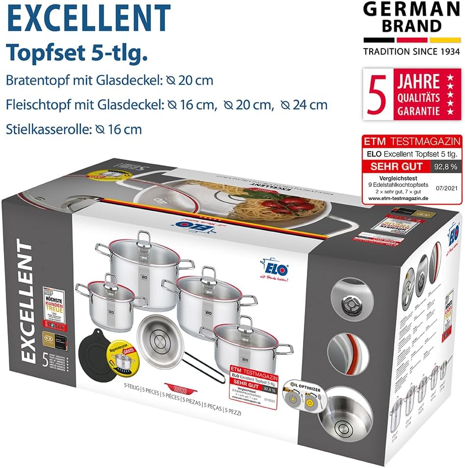 Elo Topfset Excellent 5 teilig