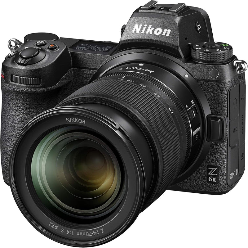 Nikon Z 6II Spiegellose Vollformat-Kamera mit Nikon 24-70mm 1:4 S und FTZ-Adapter (24,5 MP, 14 Bilde