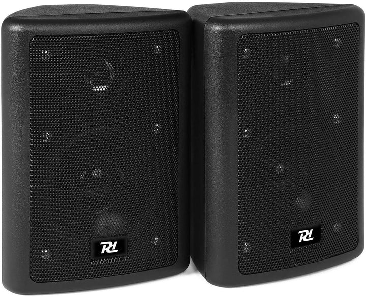 Power Dynamics ODS40B - Lautsprecher Boxen - 2er Set - 75 Watt - 2-Wege Wandlautsprecher für die Fes