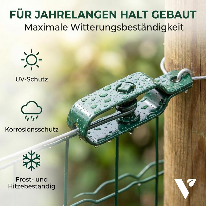 Drahtspanner Maschendrahtzaun Zaunspanner aus Metall, Robuste Spannschlösser für Spanndraht und Zaun