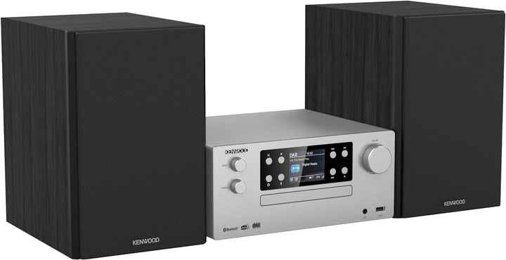 KENWOOD M-925DAB-S - Micro HiFi-System mit DAB+, CD, USB, Bluetooth, 2 x 50 Watt RMS und TFT-Display