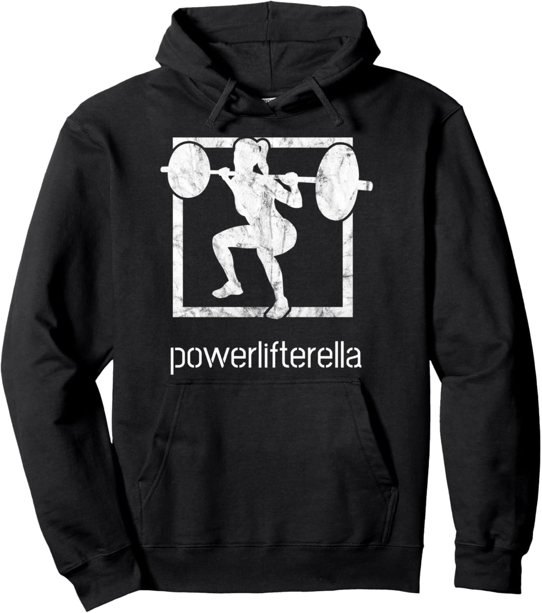Cool Powerlifterella Gym Motivation Powerlifter Pullover Hoodie