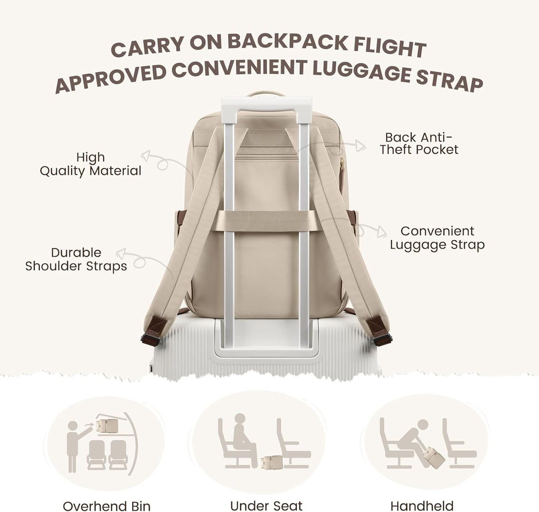 Laptop Rucksack Damen 14 Zoll, Rucksack Herren, Bussiness Rucksack Wasserdicht, Backpack Daypack für