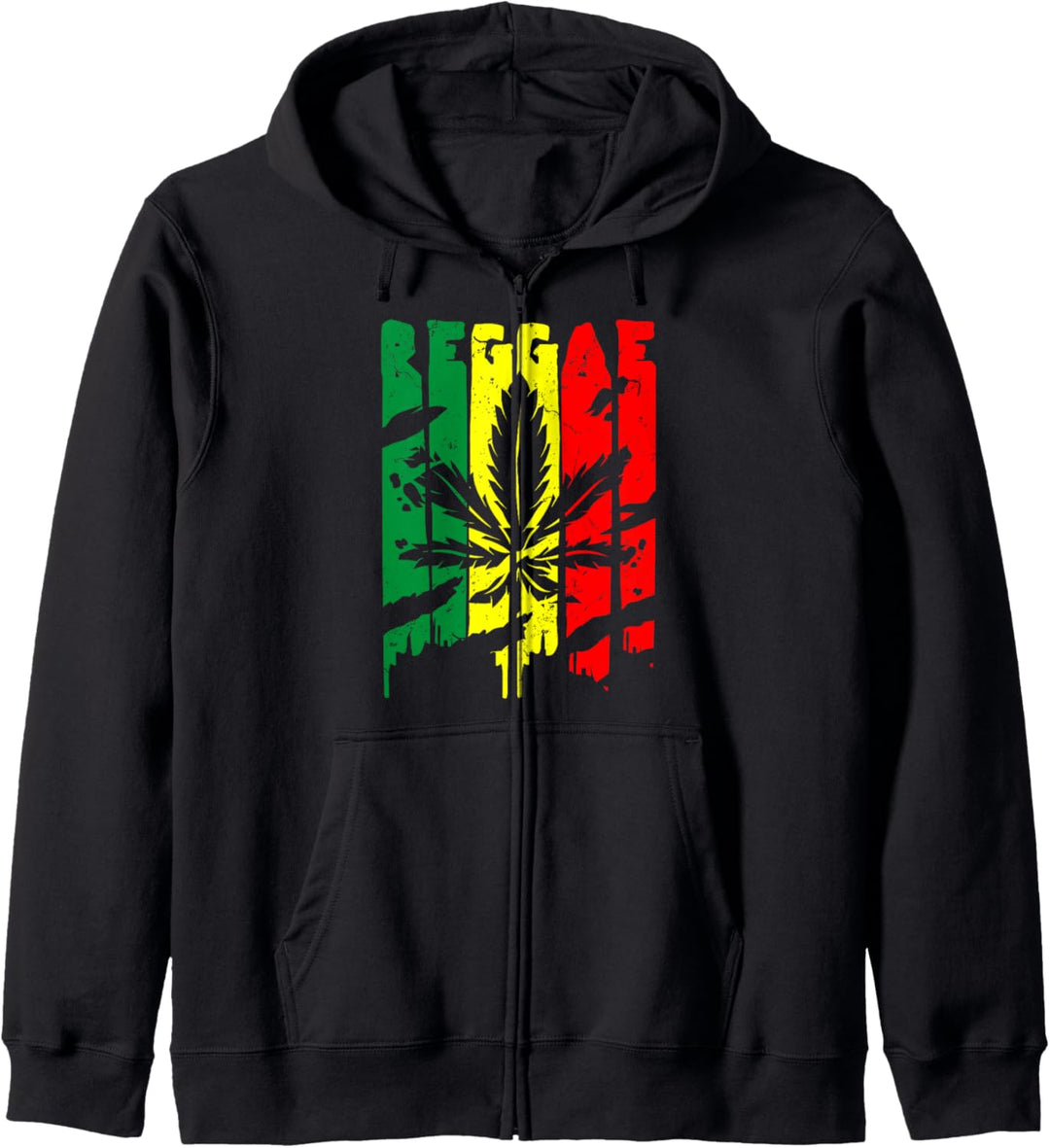 Reggae Weed Rastafari Jamaika Kapuzenjacke