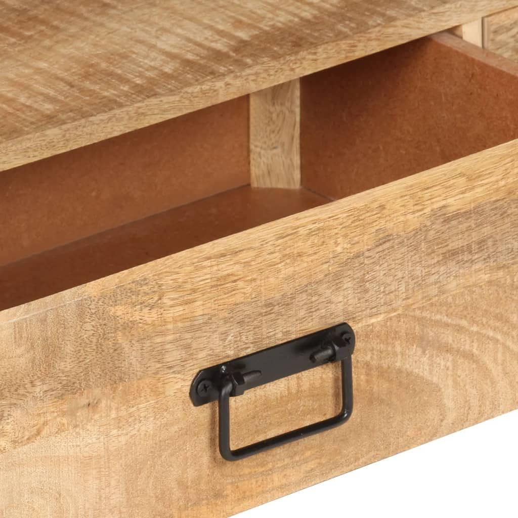 vidaXL Mangoholz Massiv TV Schrank mit 3 Schubladen 1 Fach TV Möbel Tisch Board Kommode Lowboard Fer