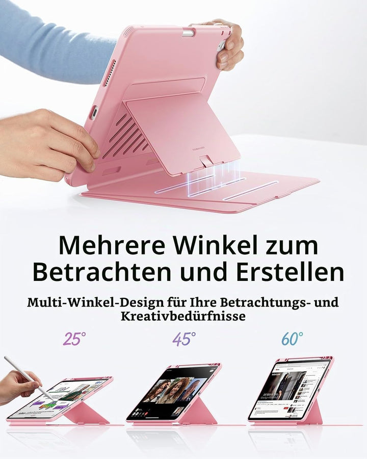 ESR Hülle für iPad Air 13 Zoll (2026/2025/2024) M4/M3/M2, Vertikale Stand, Mehrere Standwinkel, Ultr