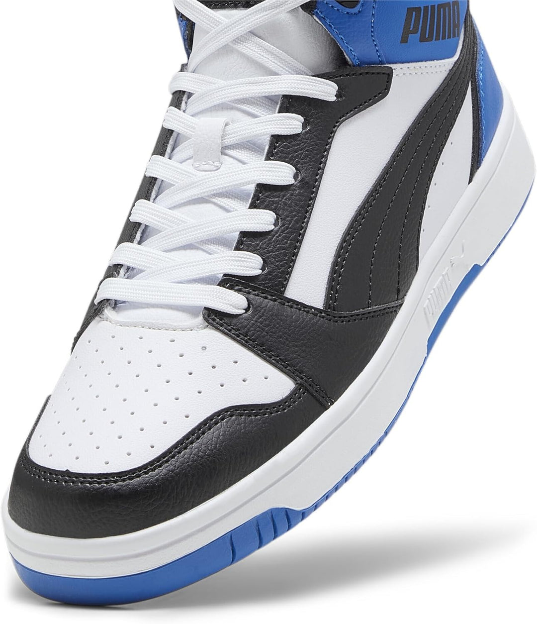 Puma Unisex Rebound V6Sneaker 38 EU Puma White Puma Black Puma Team Royal, 38 EU Puma White Puma Bla