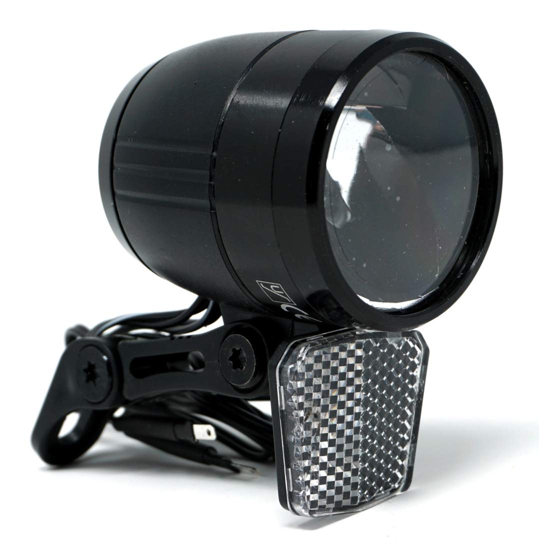 CBK-MS Fahrradlicht LED Scheinwerfer 100 Lux mit Sensor Schalter und Standlicht Fahrradlampe mit StV