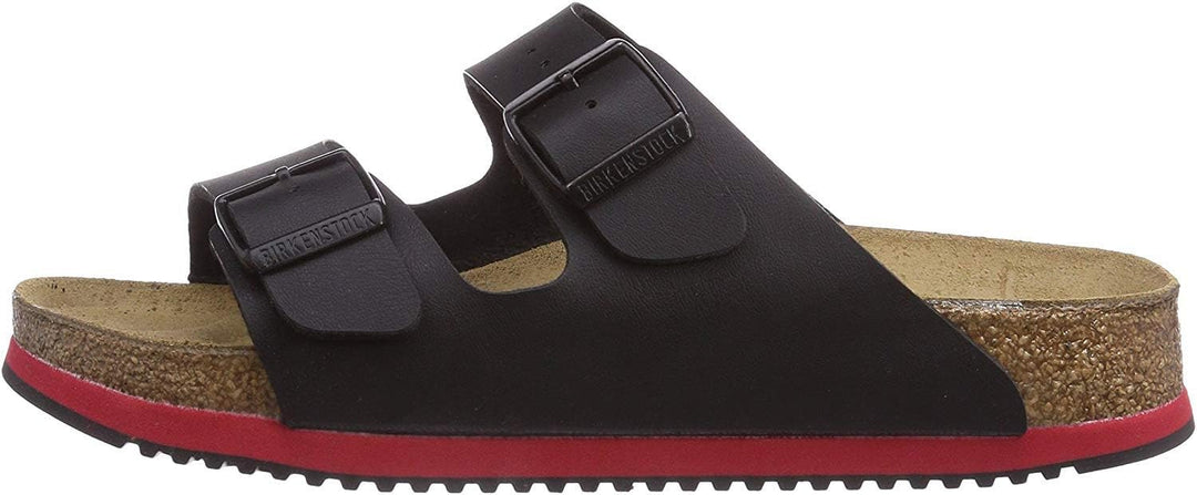 Birkenstock Classic Arizona Leder Unisex-Erwachsene Pantoletten 38 EU Schmal Schwarz, 38 EU Schmal S