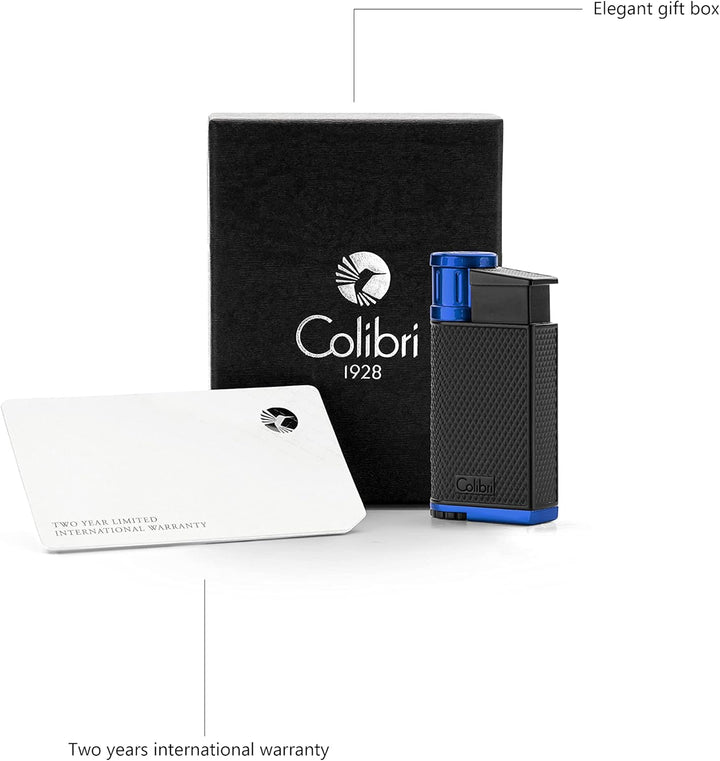 Colibri Evo Sturmfeuerzeug Mit Jet Flamme | Zigarren Und Zigaretten Feuerzeug | Windbeständig | Funk
