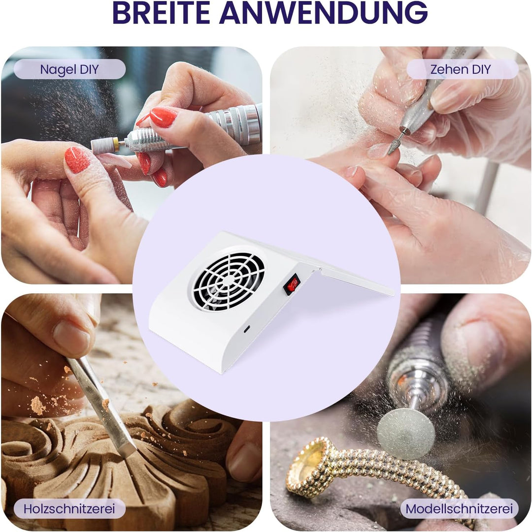 Nagelstaub-Sammelmaschine,professioneller Nagelfilter für Nagelkunst, Verwendung im Heimsalon,Tragba