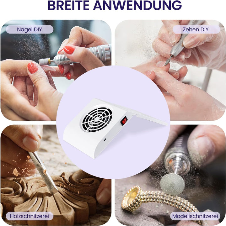 Nagelstaub-Sammelmaschine,professioneller Nagelfilter für Nagelkunst, Verwendung im Heimsalon,Tragba