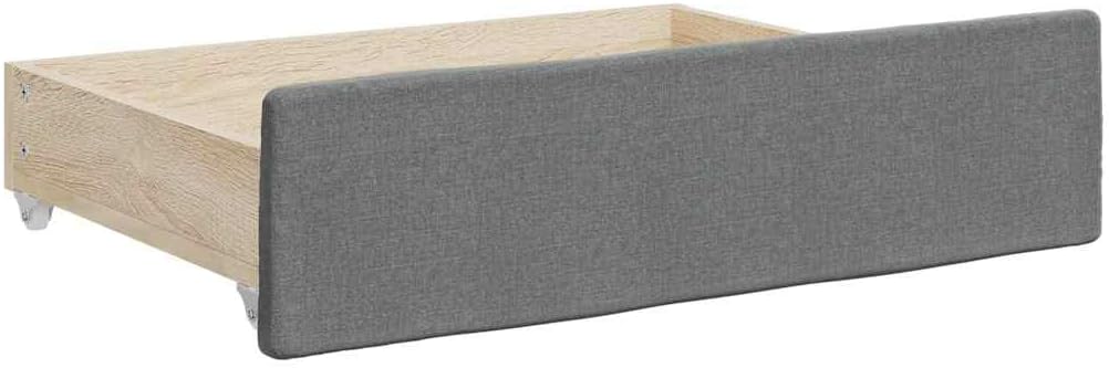 vidaXL Bettschubladen 2 STK., Bettkasten mit Rollen, Schubkasten Schublade für Bett, Bettschubkasten