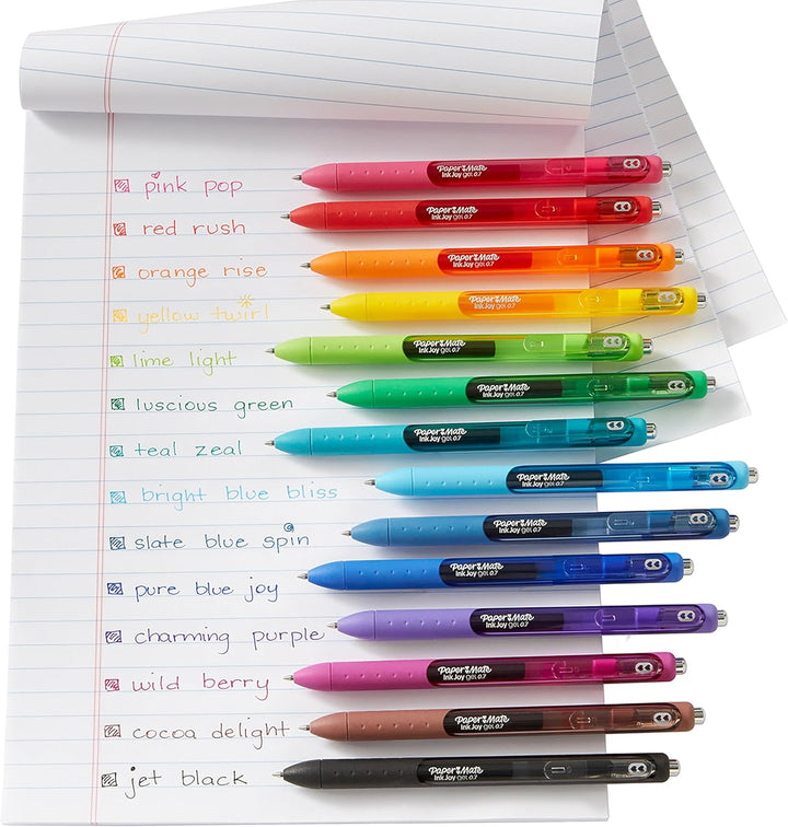 Paper Mate InkJoy Gelstifte | mittlere Spitze (0,7mm) | schwarz | 12 Stück Schwarz 12 Stück (1er Pac