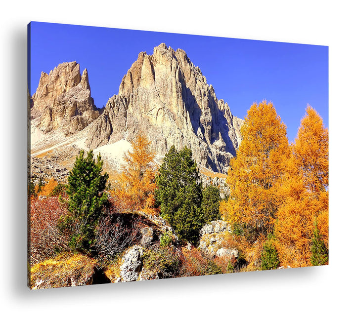 deyoli die atemberaubenden Dolomiten Italiens Format: 80x60 als Leinwandbild, Motiv fertig gerahmt a