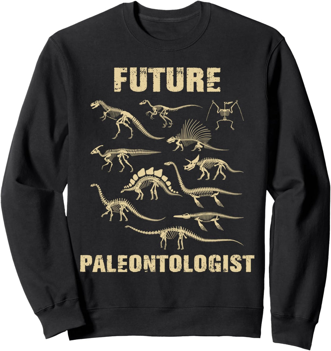Lustige Dinosaurier Fossil Zukunft Paläontologe Sweatshirt