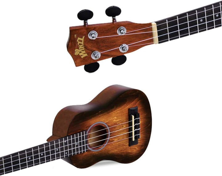 Winzz 21" Sopran Ukulele Anfänger Set Kinderm Erwachsene, Einzigartiges Farbdesign, mit Tasche, Stim