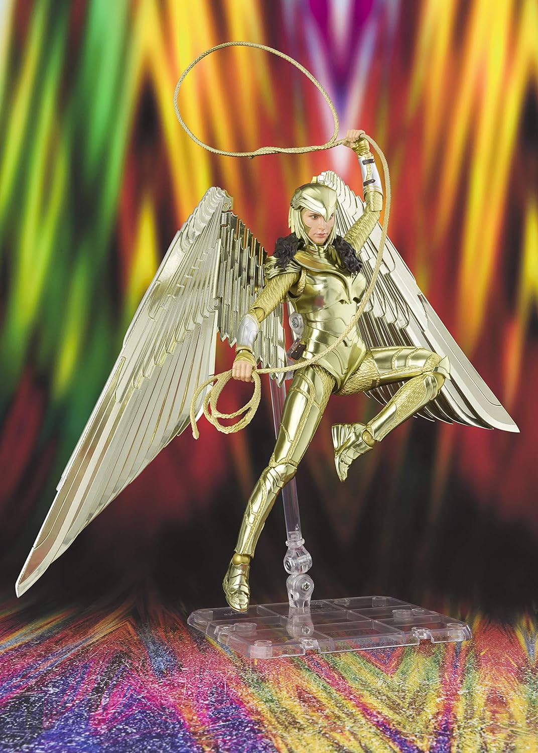 BANDAI - Wonder Woman 1984 - sh figuarts - Wonder Woman golden Armor 16 cm, BAS60499, Mehrfarbig, On