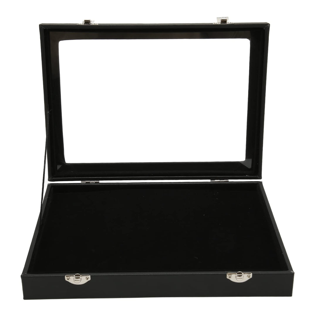 Fockety Pin-Vitrine, Schwamm Futter Staub Dicht Schatten Kasten Rahmen mit Klarem Fenster, Pin-Kolle