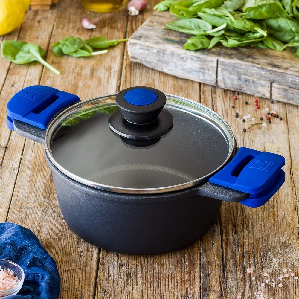 BRA Advanced | Kochtopf 20 cm, Aluminiumguss mit Antihaftbeschichtung, PFOA-frei, verstärkt, überleg