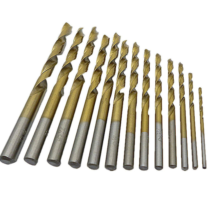 HSS TiN Metallbohrer 12,5 mm 1-10 Stück 10 Stück, 10 Stück