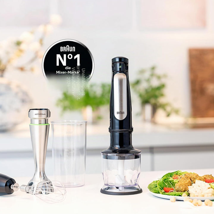 Braun Household Hogar Minipimer 7025, 600 milliliters, Silber Modell 2019 7025 | 3 Accesorios, Model