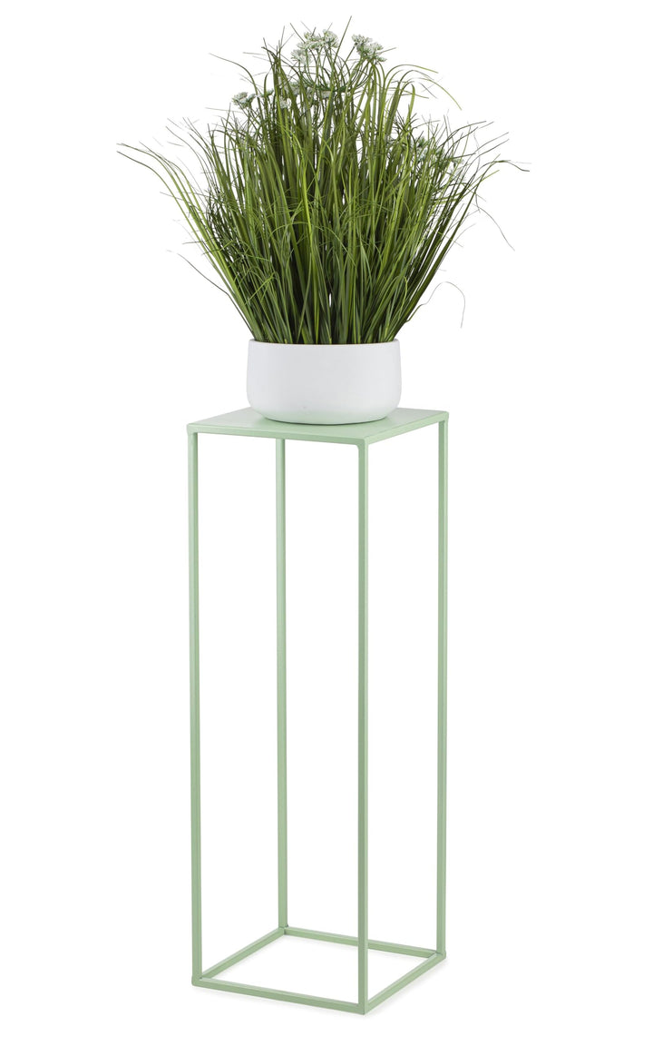 HowHomely Blumenständer Metall Grünblau 70 cm Hoch - Solider und Robuster Blumenhocker Metall - Pfla