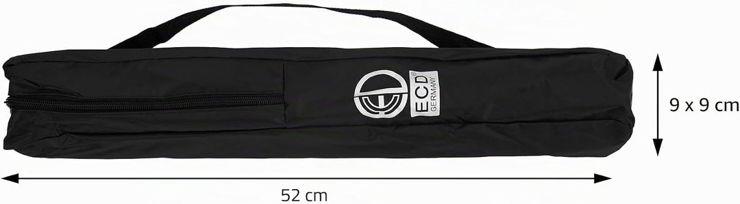 ECD Germany Staffelei, Atelierstaffelei aus Aluminium, Silber, Höhenverstellbar von 50-156 cm, Stabi
