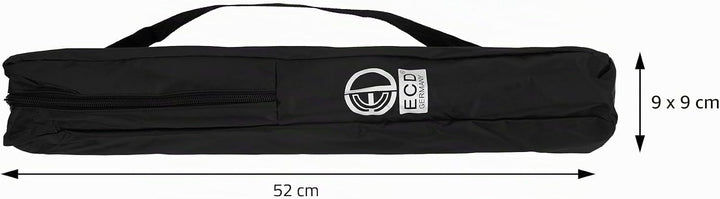 ECD Germany Staffelei, Atelierstaffelei aus Aluminium, Silber, Höhenverstellbar von 50-156 cm, Stabi