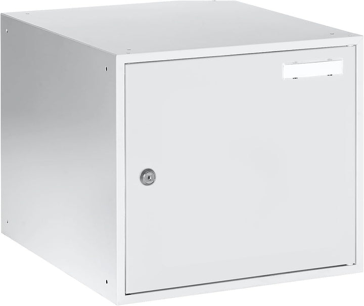 eurokraft | Schliessfachwürfel | antibakteriell | HxBxT 350 x 400 x 450 mm | lichtgrau RAL 7035